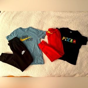Comfy bundle for your lovey! 2 pairs of joggers, 2 t-shirt bundle